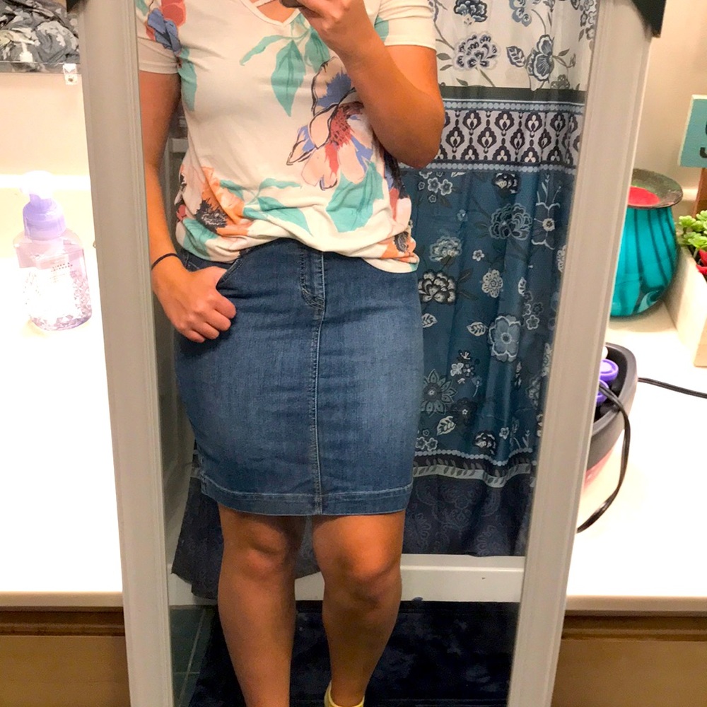 Style & Co Blue Jean Skirt | 10p